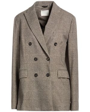 Circolo 1901 Taupe Blazer Cotton, Elastane - Brown