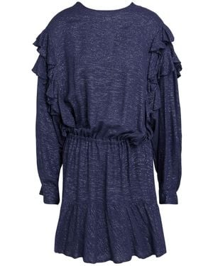 8pm Mini Dress Viscose, Metallic Fibre, Polyamide - Blue