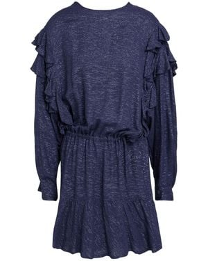 8pm Mini Dress Viscose, Metallic Fibre, Polyamide - Blue