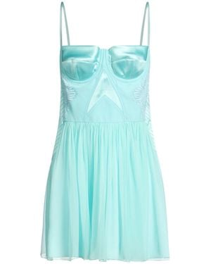 Alberta Ferretti Mini Dress Silk - Blue