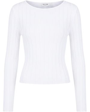 Del Core Top Viscose, Polyester - White