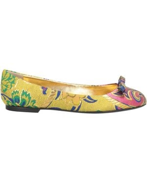 Dolce & Gabbana Ballet Flats Textile Fibers - Green