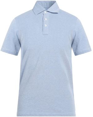 Luigi Borrelli Napoli Polo Shirt Cotton - Blue