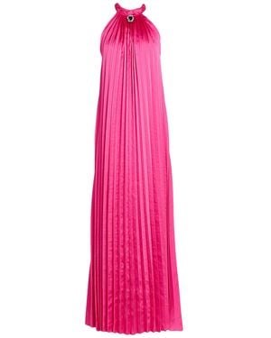 Odi Et Amo Fuchsia Maxi Dress Polyester, Elastane - Pink