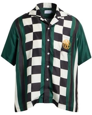 Rhude Shirt Silk - Green
