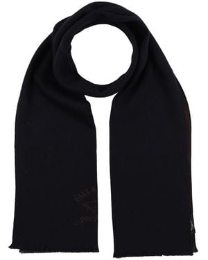 Paul & Shark Midnight Scarf Wool - Black