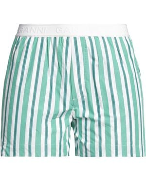 Ganni Shorts & Bermuda Shorts Organic Cotton - Green