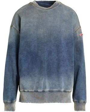 DIESEL Slate Sweatshirt Cotton, Elastane - Blue