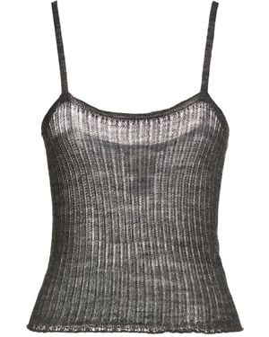 Alysi Crème Top Acrylic, Merino Wool, Viscose - Grey