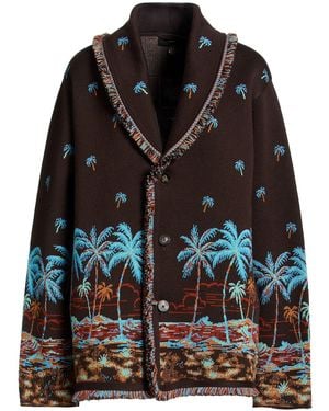 Alanui Cardigan Virgin Wool - Black