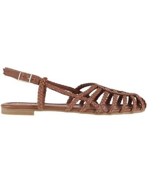 Ovyè Tan Sandals Leather - Brown