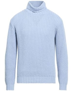 FILIPPO DE LAURENTIIS Sky Turtleneck Cashmere - Blue