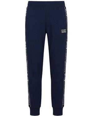 EA7 Pants Cotton, Polyester - Blue
