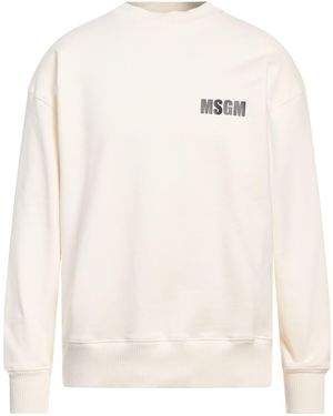 MSGM Sweatshirt Cotton - White
