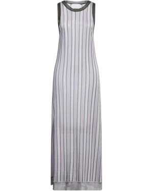 Erika Cavallini Semi Couture Vestito Lungo - Bianco