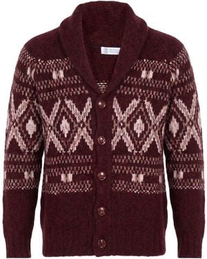 Brunello Cucinelli Strickjacke - Rot