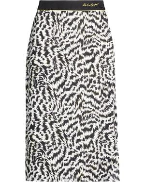 KARL LAGERFELD Midi Skirt - White