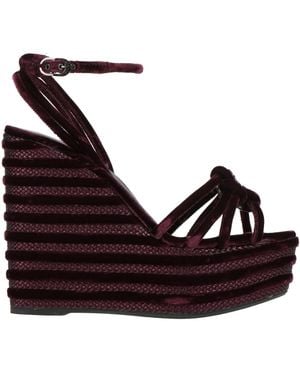 Le Silla Sandals Textile Fibers - Black