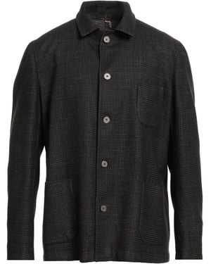 Santaniello Jacket Wool, Cotton - Black