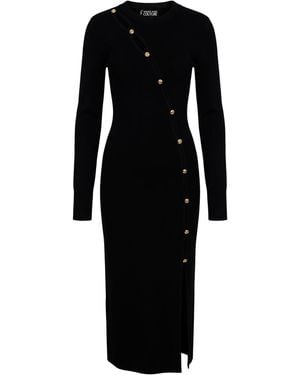 Versace Jeans Couture Vestido Midi - Negro