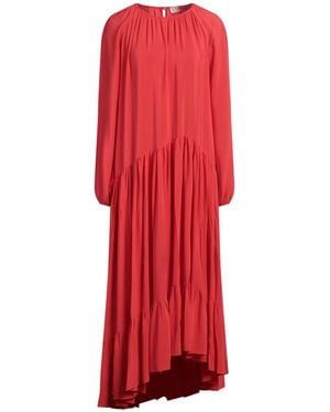 Jucca Maxi Dress Acetate, Silk - Red