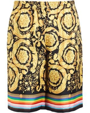 Versace Shorts & Bermuda Shorts Silk - Metallic