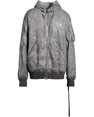 Rick Owens Charcoal Jacket Nylon - Grey