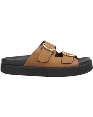 Ba&sh Khaki Sandals Leather - Brown