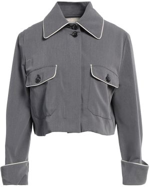 ALESSIA SANTI Jacket Polyester, Viscose, Elastane - Grey