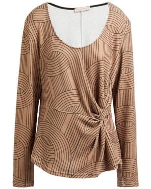 Rinascimento Camel Sweater Polyester, Viscose, Elastane - Brown