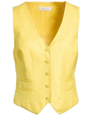 Gabriela Hearst Tailored Vest Virgin Wool, Silk, Linen - Yellow