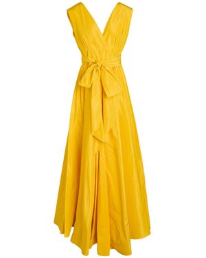 GIADA CURTI RESORT Maxi Dress Acetate, Polyester - Yellow