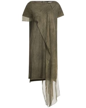 Masnada Khaki Top Cotton, Silk - Green