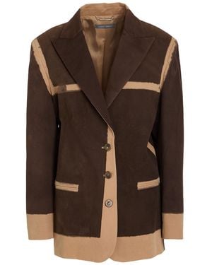 Alberta Ferretti Blazer Cotton, Elastane - Brown