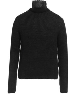 Ann Demeulemeester Turtleneck Alpaca Wool, Polyamide, Virgin Wool - Black