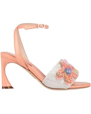 Rodo Sandals Textile Fibers - Pink