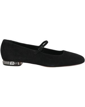 Casadei Ballet Flats Leather - Black