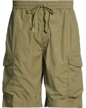 Universal Works Military Shorts & Bermuda Shorts Recycled Polyester, Cotton - Green