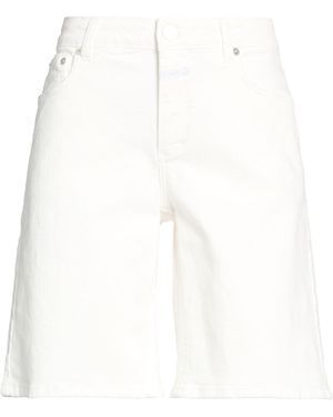 Closed Denim Shorts Cotton, Recycled Cotton, Elastane - White
