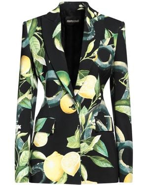 Roberto Cavalli Blazer Viscose, Elastane - Green