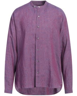 Giorgio Armani Shirt Linen - Purple