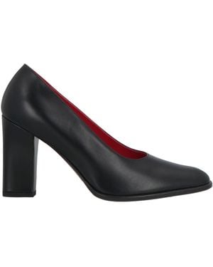 The Row Court Shoes Leather - Black