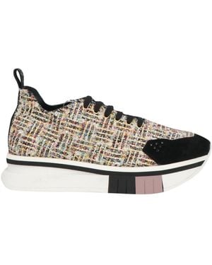 Fabi Sneakers Leather, Textile Fibers - Black