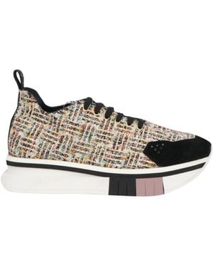 Fabi Sneakers Leather, Textile Fibers - Black
