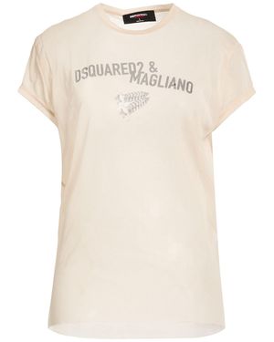 DSquared² T-Shirt Polyester - Natural
