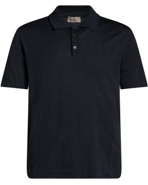 Altea Charcoal Polo Shirt Cotton - Black