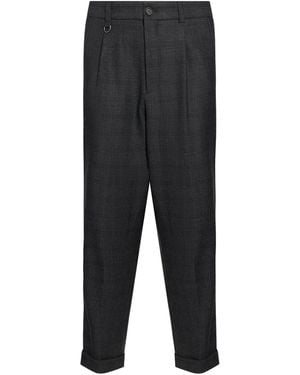 Paolo Pecora Charcoal Pants Polyester, Viscose, Wool, Elastane - Gray