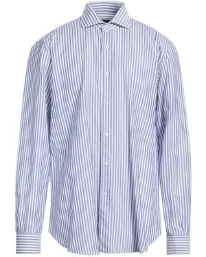 Barba Napoli Shirt Cotton, Linen - Blue