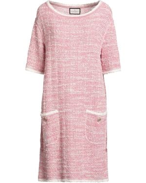 Bruno Manetti Mini Dress Cotton, Linen, Polyester, Polyamide - Pink