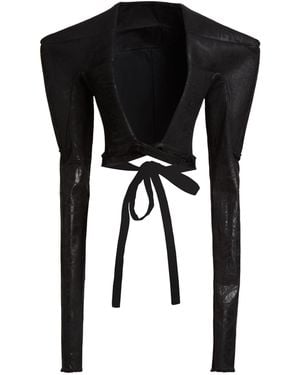 Rick Owens Denim Outerwear Cotton - Black